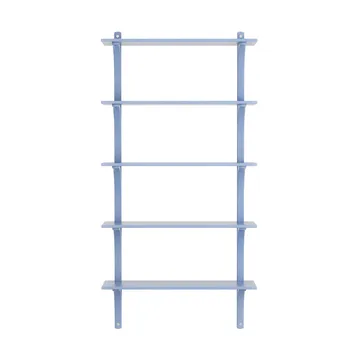 Levi hylla 5 hyllplan - ILKE Blue-aluminium, 90 cm - Swedese