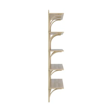 Levi hylla 5 hyllplan - Naturlackerad ek-aluminium, 180 cm - Swedese