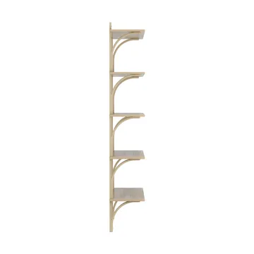 Levi hylla 5 hyllplan - Naturlackerad ek-aluminium, 90 cm - Swedese