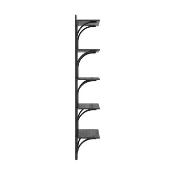 Levi hylla 5 hyllplan - Svartlaserad ask-aluminium, 90 cm - Swedese