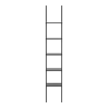 Libri hylla 5 hyllplan - Ask svartlaserad - Swedese