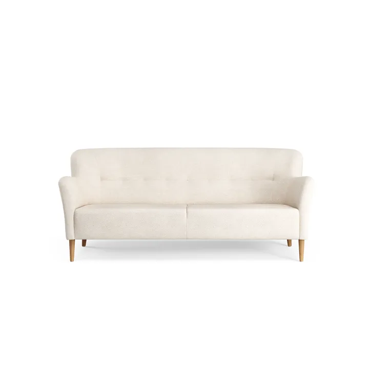Nova soffa 3-sits 200 cm - Barnum 01 Off white-ek oljad - Swedese