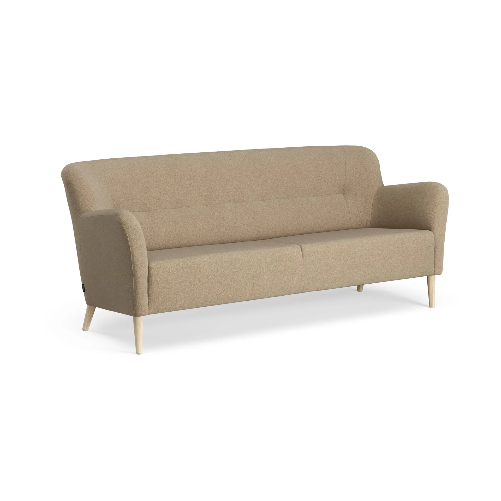 Nova soffa 3-sits 200 cm, MLF 12 Mordon-ask naturlack Swedese