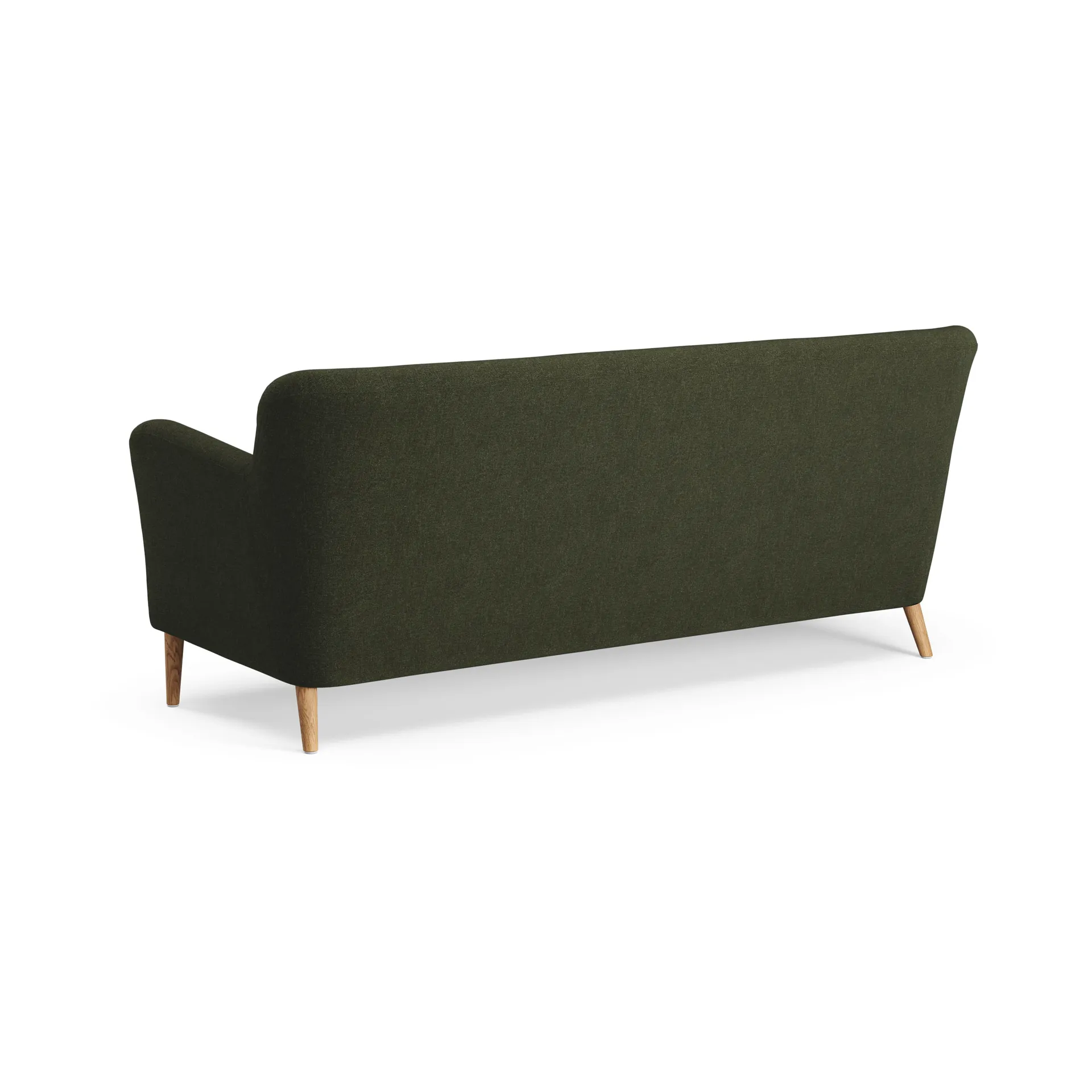 Nova soffa 3-sits 200 cm, Rami 6054 Mörkgrön-ek oljad Swedese