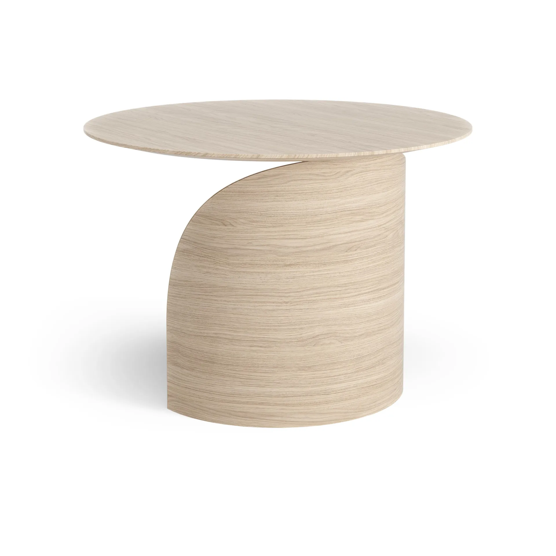 Savoa bord H45 cm, Ek vitpigmenterad Swedese