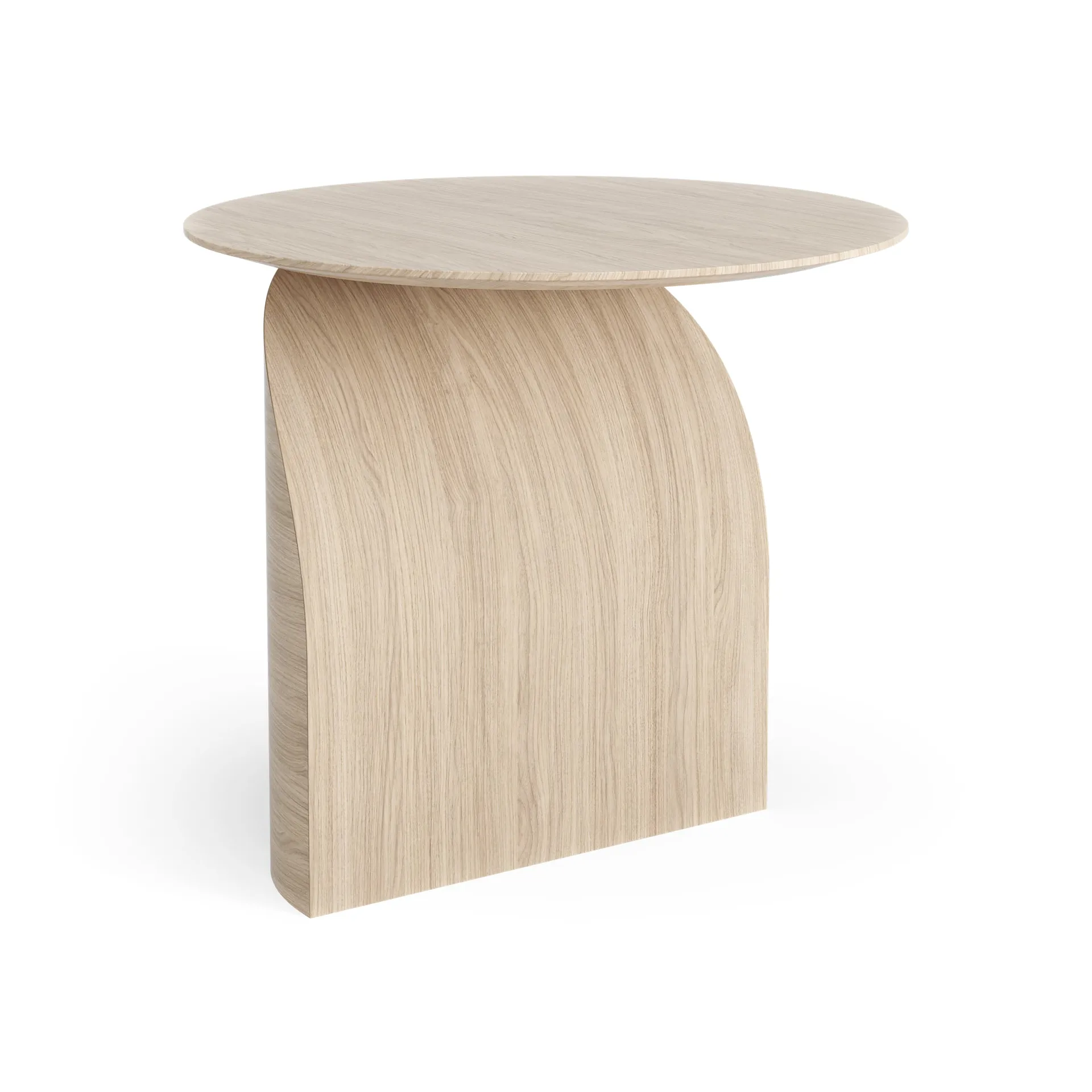 Savoa bord H50 cm, Ek vitpigmenterad Swedese