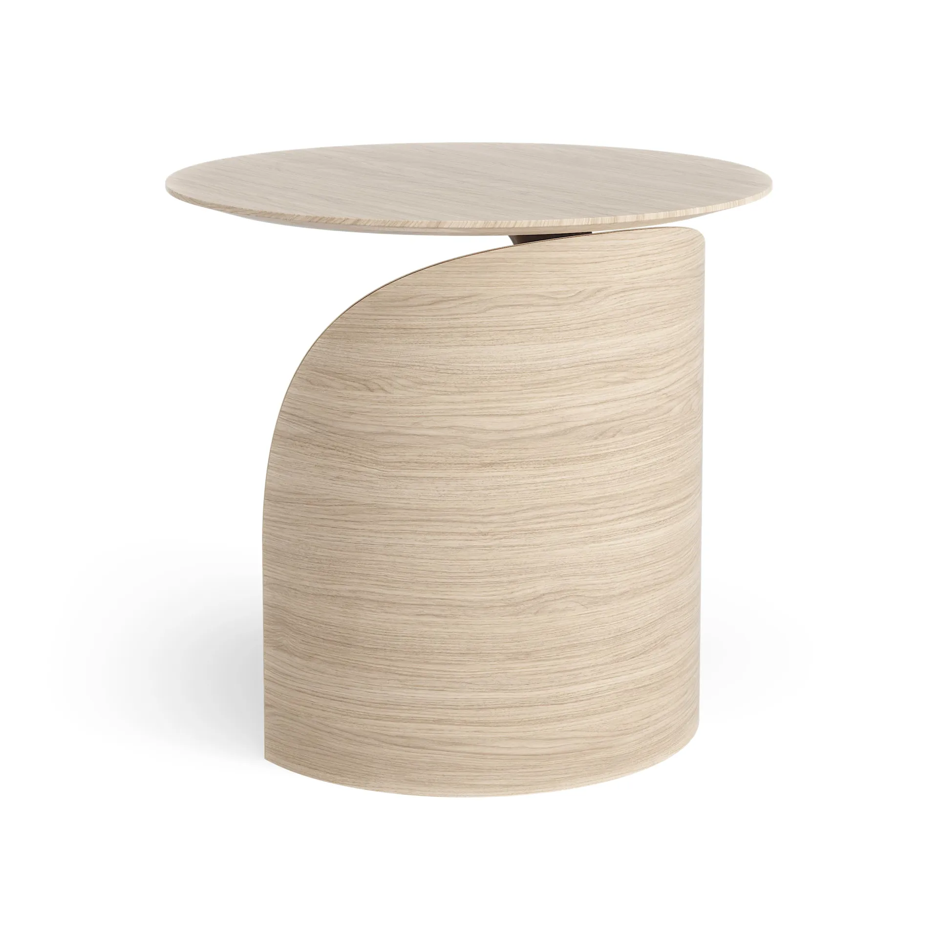 Savoa bord H50 cm, Ek vitpigmenterad Swedese