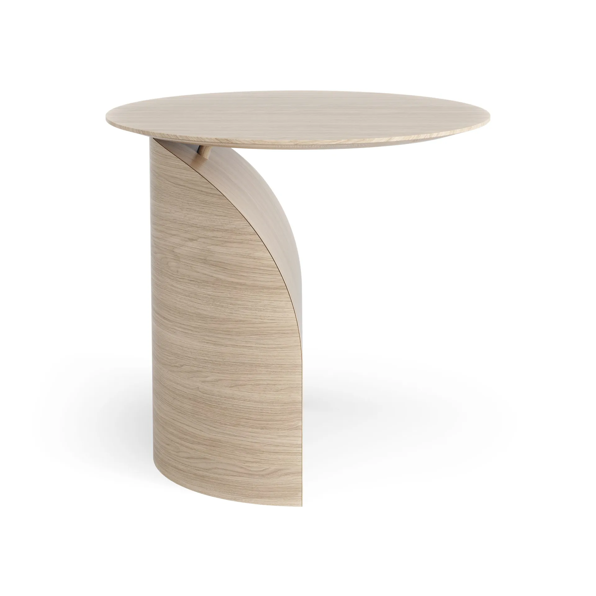 Savoa bord H50 cm, Ek vitpigmenterad Swedese