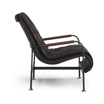 Serpentine fåtölj - Läder Elmo Soft mörkbrun-tärnsjö Tobacco - Swedese