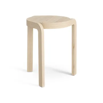 Spin rund pall H44 cm - Ask lackad, Ø32x44 cm - Swedese