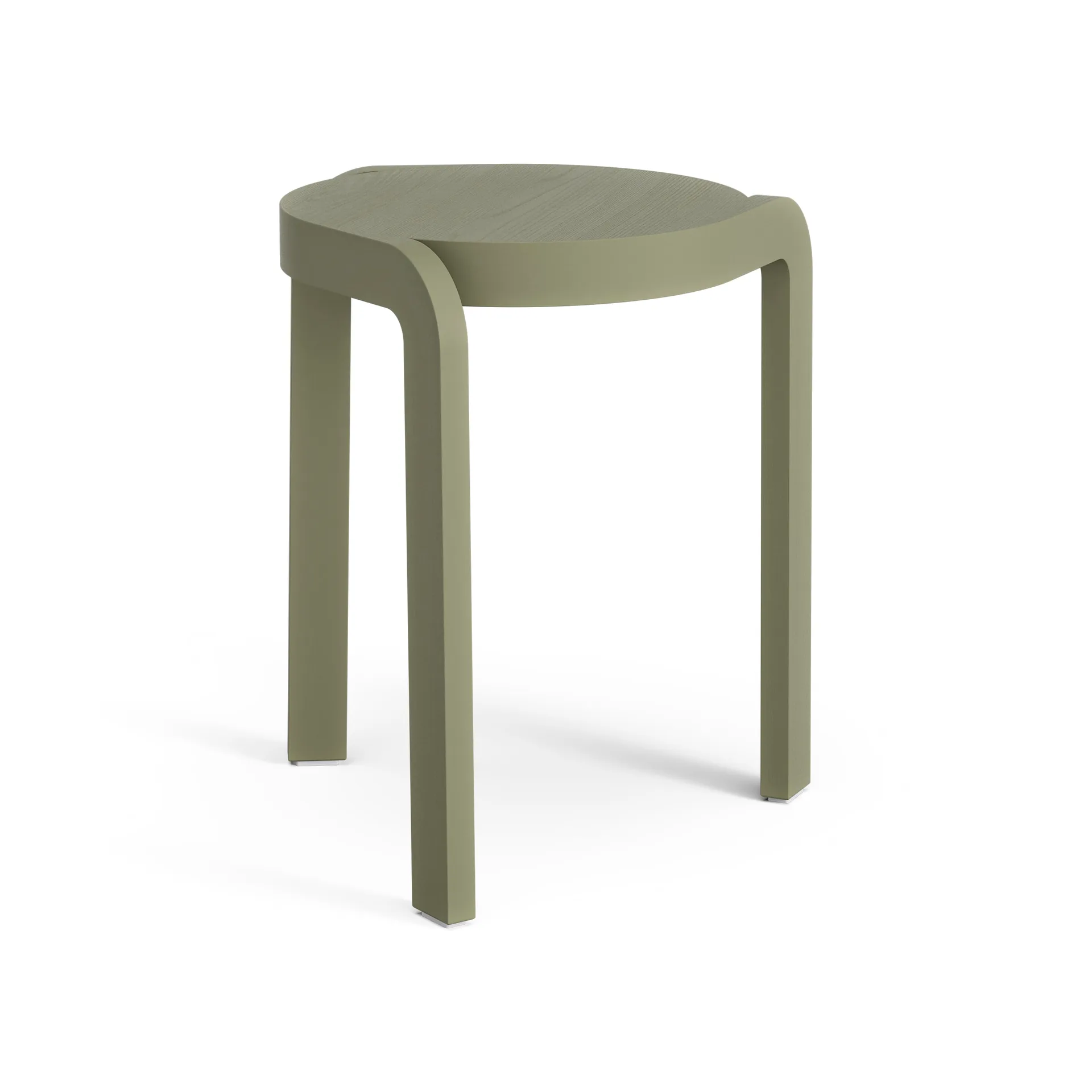 Spin rund pall H44 cm, Ask-moss green, Ø32x44 cm Swedese