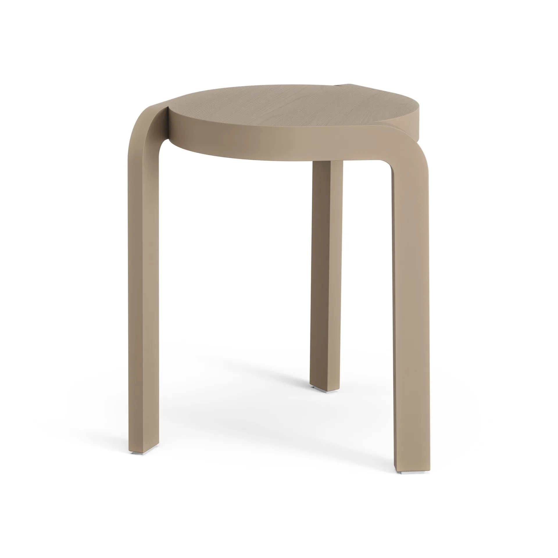Spin rund pall H44 cm, Ask-nutmeg, Ø32x44 cm Swedese