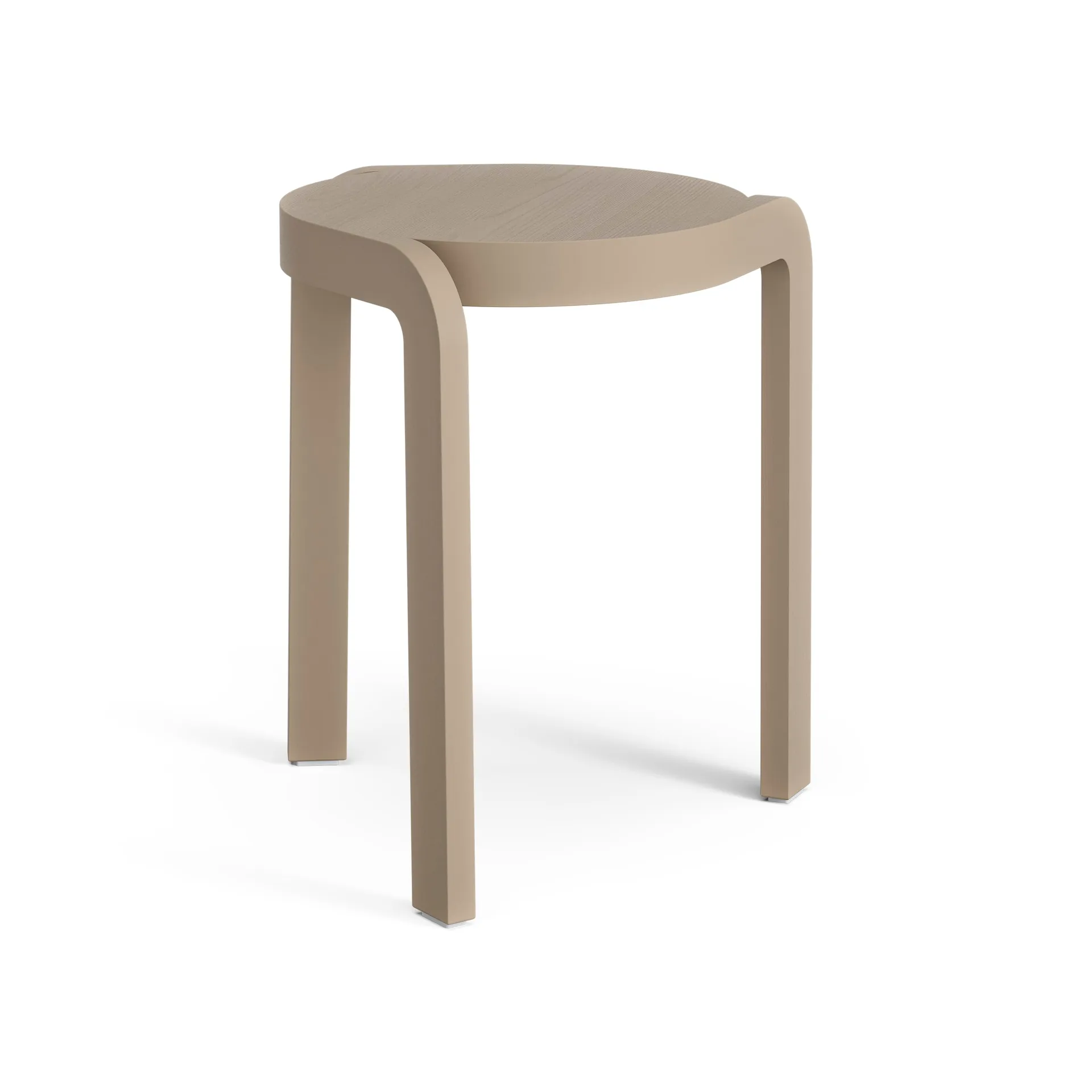 Spin rund pall H44 cm, Ask-nutmeg, Ø32x44 cm Swedese
