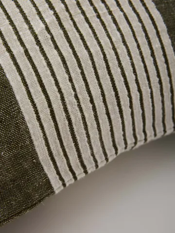 Colette kuddfodral - Green stripe, 50x50 cm - Tell Me More
