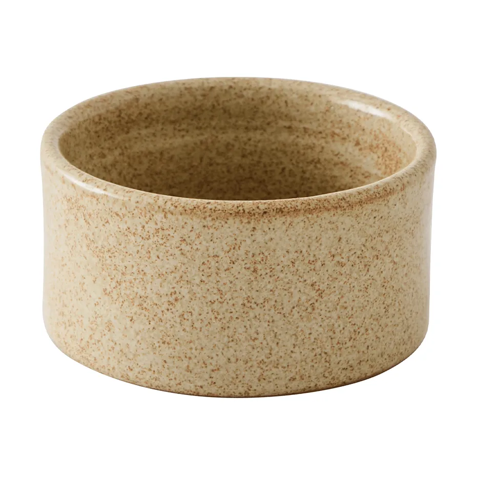 Elio cylinder skål, Beige speckled, Ø8,5x4,5 cm Tell Me More