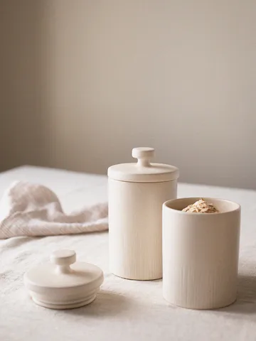 Palermo burk med lock - Offwhite, small 0,95 L - Tell Me More