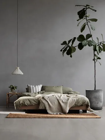 Tell Me More påslakan bomull - Olive, 220x220 cm - Tell Me More