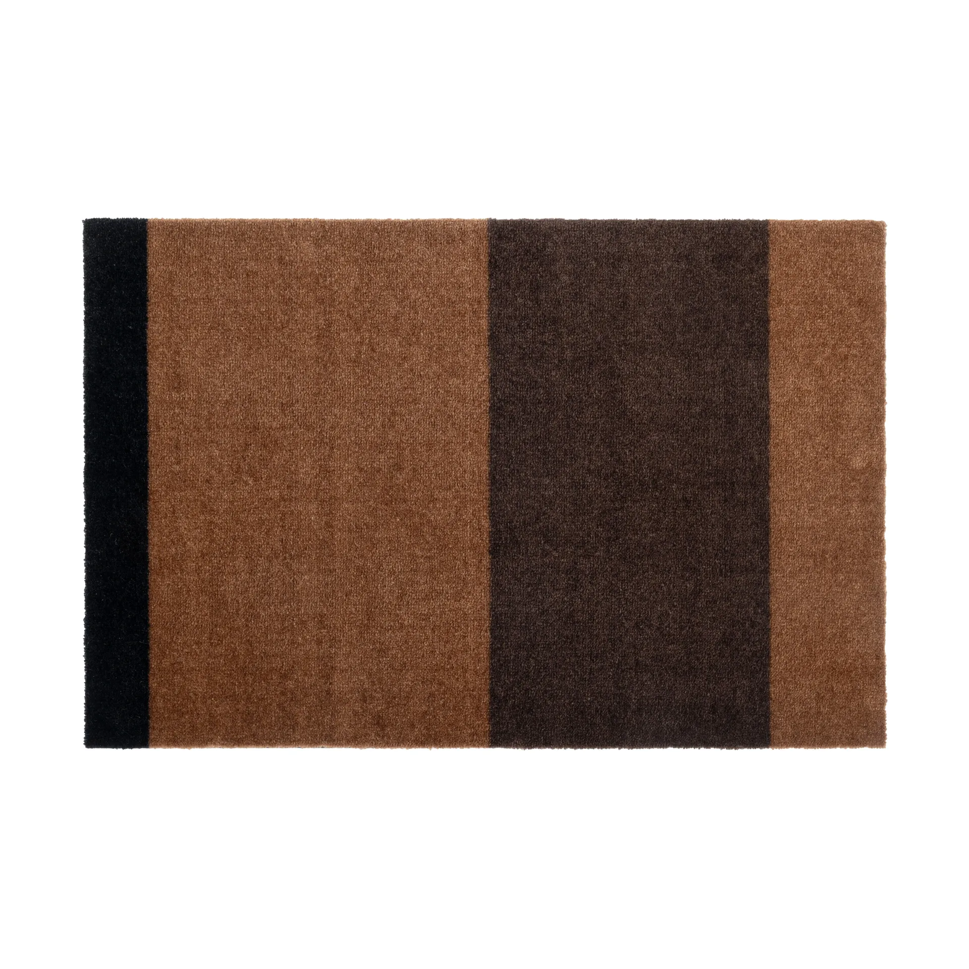 Stripes dörrmatta, Cognac-dark brown-black, 60x90 cm tica copenhagen