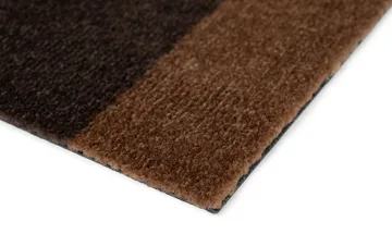 Stripes dörrmatta - Cognac-dark brown-black, 60x90 cm - tica copenhagen
