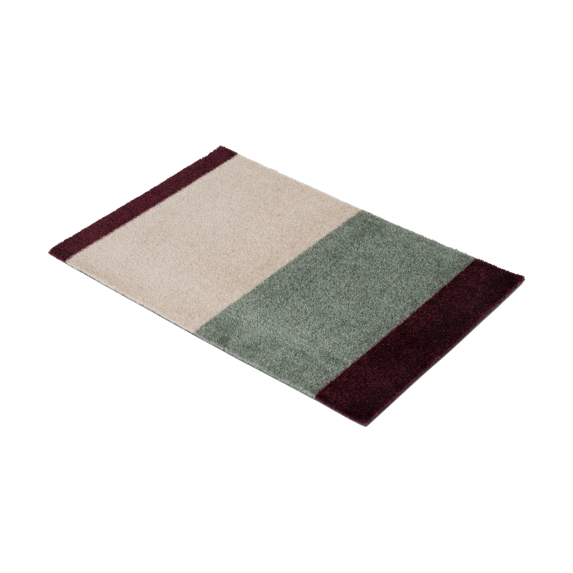 Stripes dörrmatta, Green-ivory-bordeaux, 40x60 cm tica copenhagen