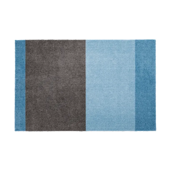 Stripes dörrmatta horisontell - Blue-steel grey, 60x90 cm - tica copenhagen