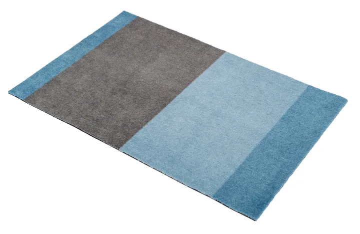 Stripes dörrmatta horisontell - Blue-steel grey, 60x90 cm - tica copenhagen