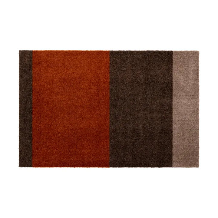 Stripes dörrmatta horisontell - Brown-terrakotta, 60x90 cm - tica copenhagen