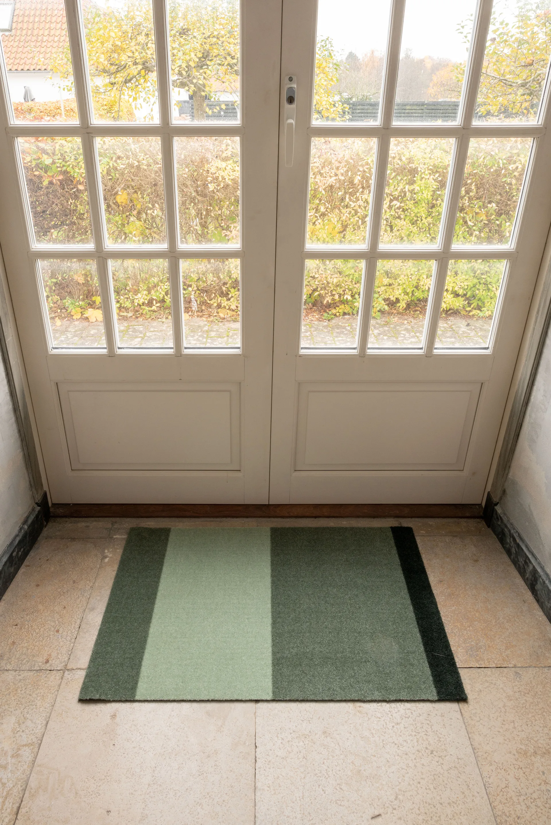 Stripes dörrmatta horisontell, Green, 60x90 cm tica copenhagen