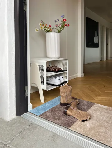 Stripes dörrmatta horisontell - Ivory-sand-blue, 60x90 cm - tica copenhagen