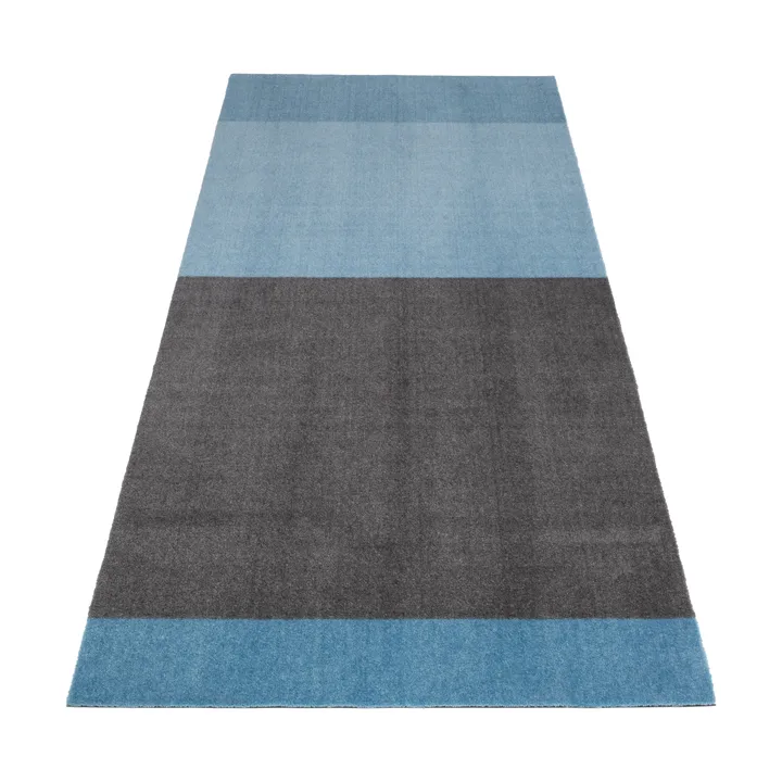 Stripes gångmatta horisontell - Blue-steel grey, 90x200 cm - tica copenhagen