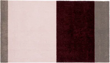 Stripes gångmatta horisontell - Bordeaux-rose-sand, 67x120 cm - tica copenhagen
