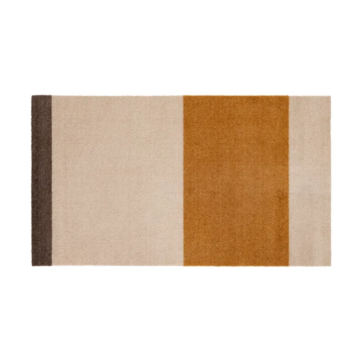 Stripes gångmatta horisontell - Ivory-dijon-brown, 67x120 cm - tica copenhagen