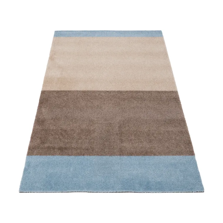 Stripes gångmatta horisontell - Ivory-sand-blue, 67x120 cm - tica copenhagen