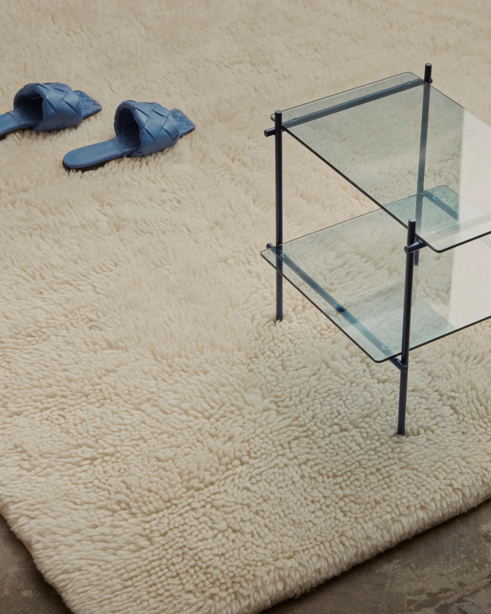 Bergius ullmatta 200x300 cm, Offwhite Tinted