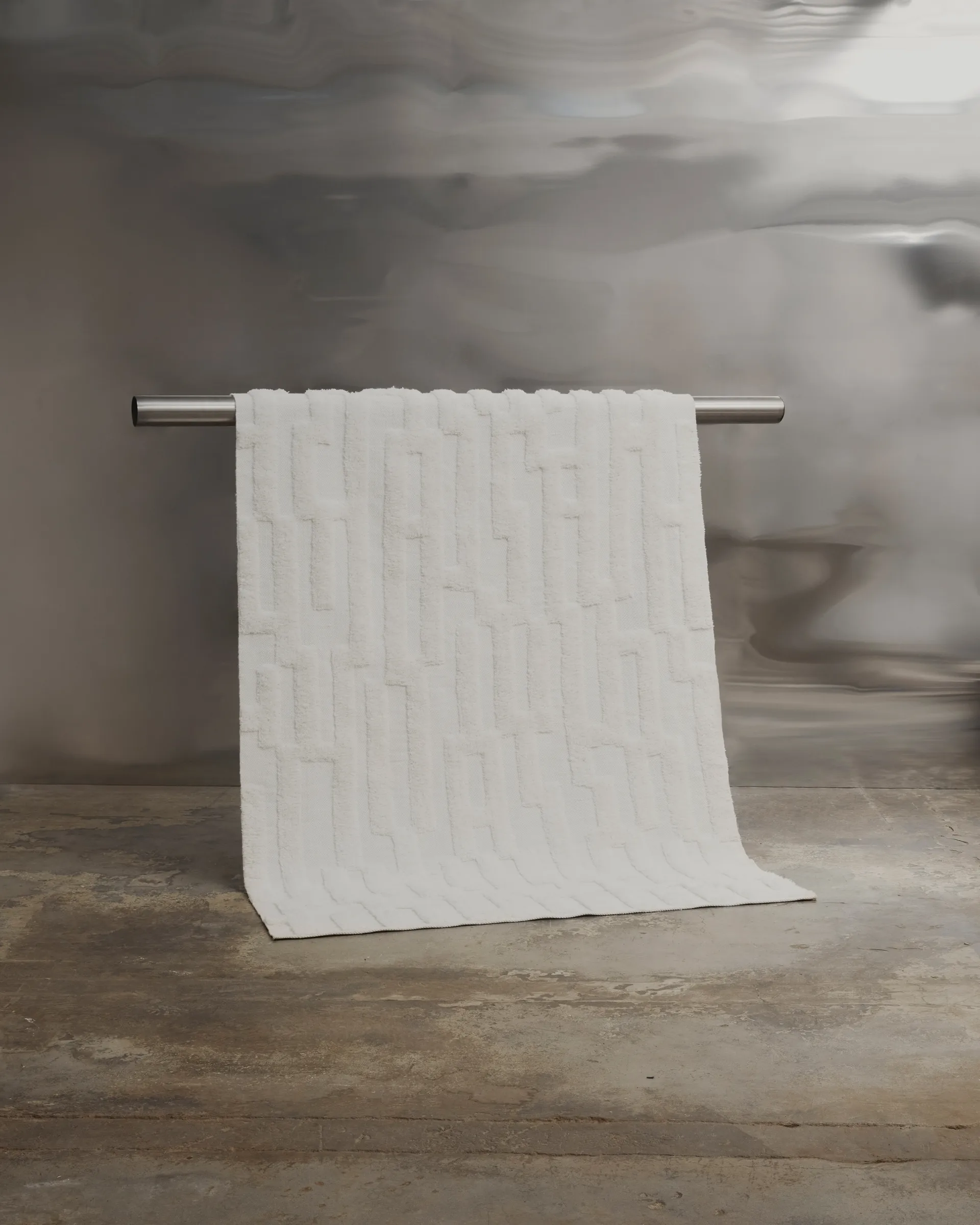 Bielke ullmatta 160x230 cm, Offwhite Tinted