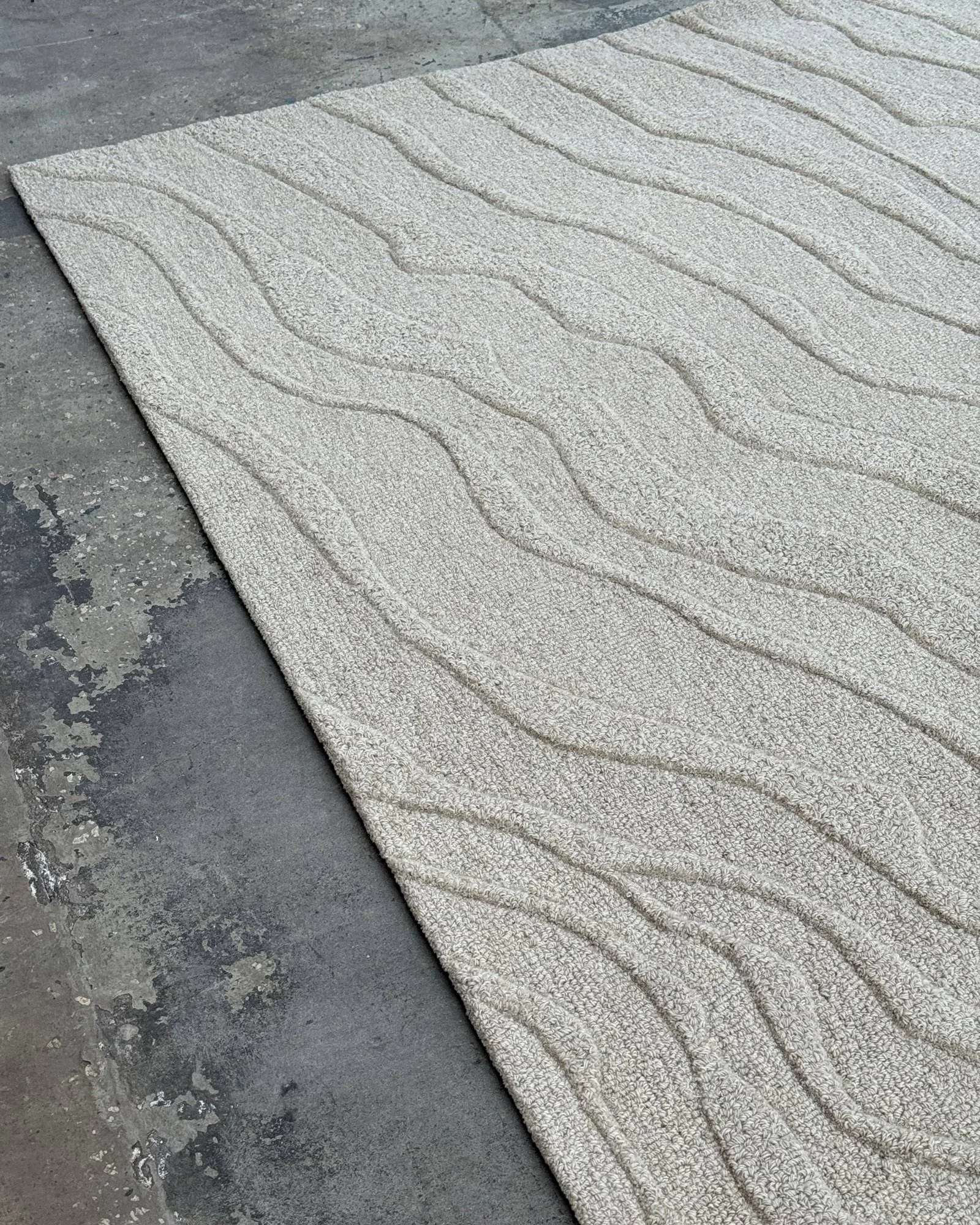 Duvell ullmatta, Beige, 250x350 cm Tinted