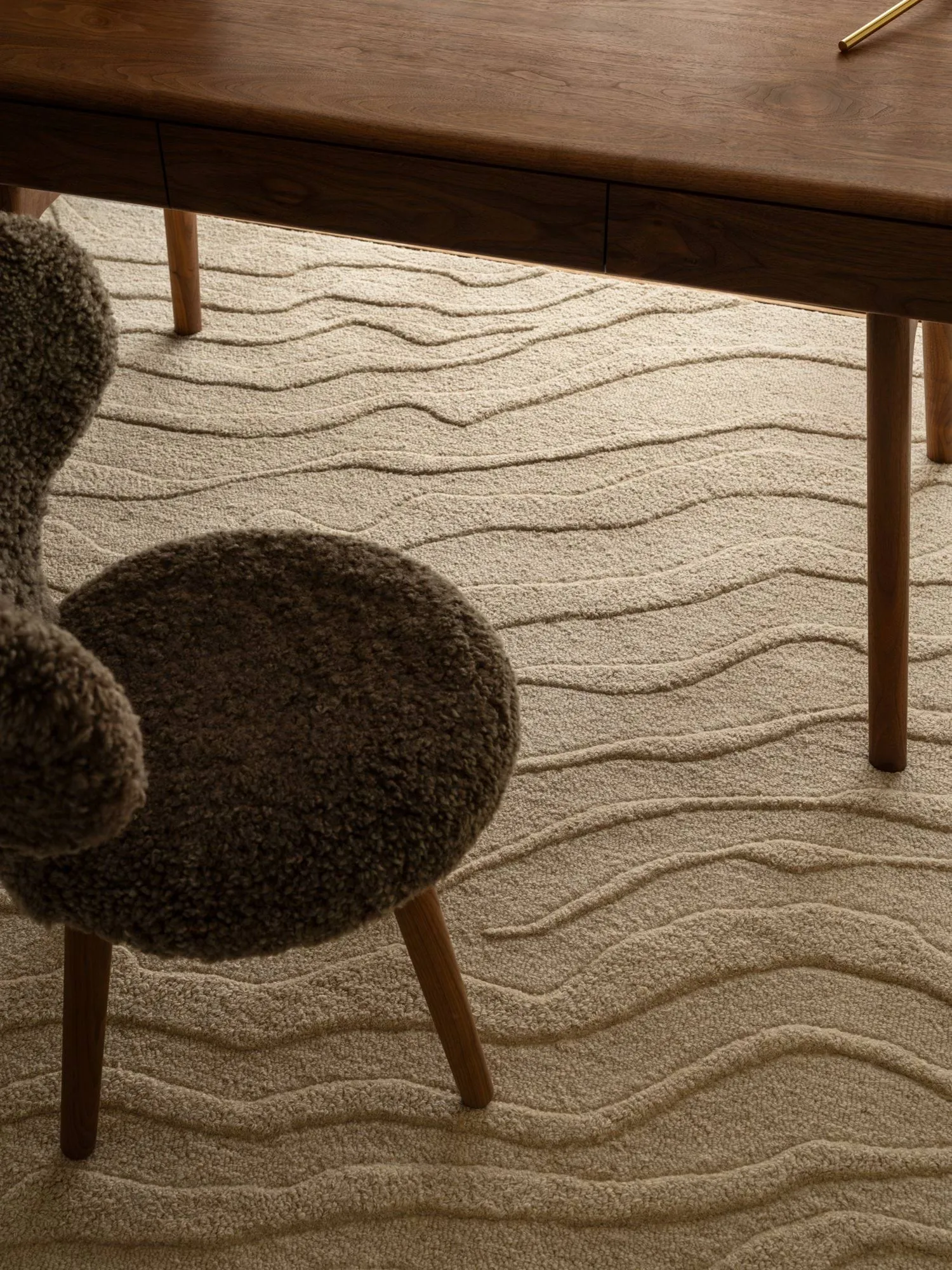 Duvell ullmatta, Beige, 250x350 cm Tinted