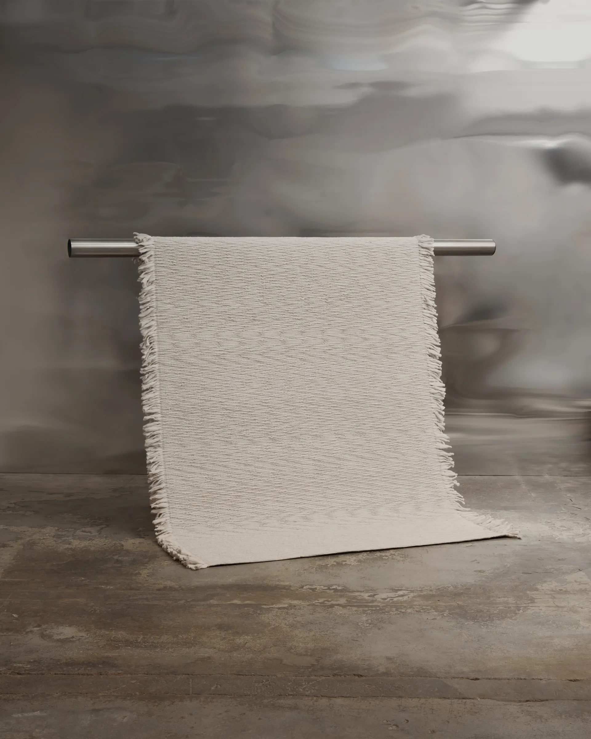 Fagerlund ullmatta 170x240 cm, Beige-offwhite Tinted