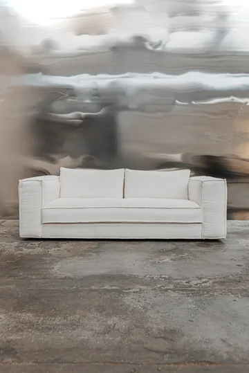 Klinge soffa - Bouclé soft off-white - Tinted