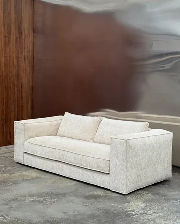 Klinge soffa - Bouclé soft sand - Tinted