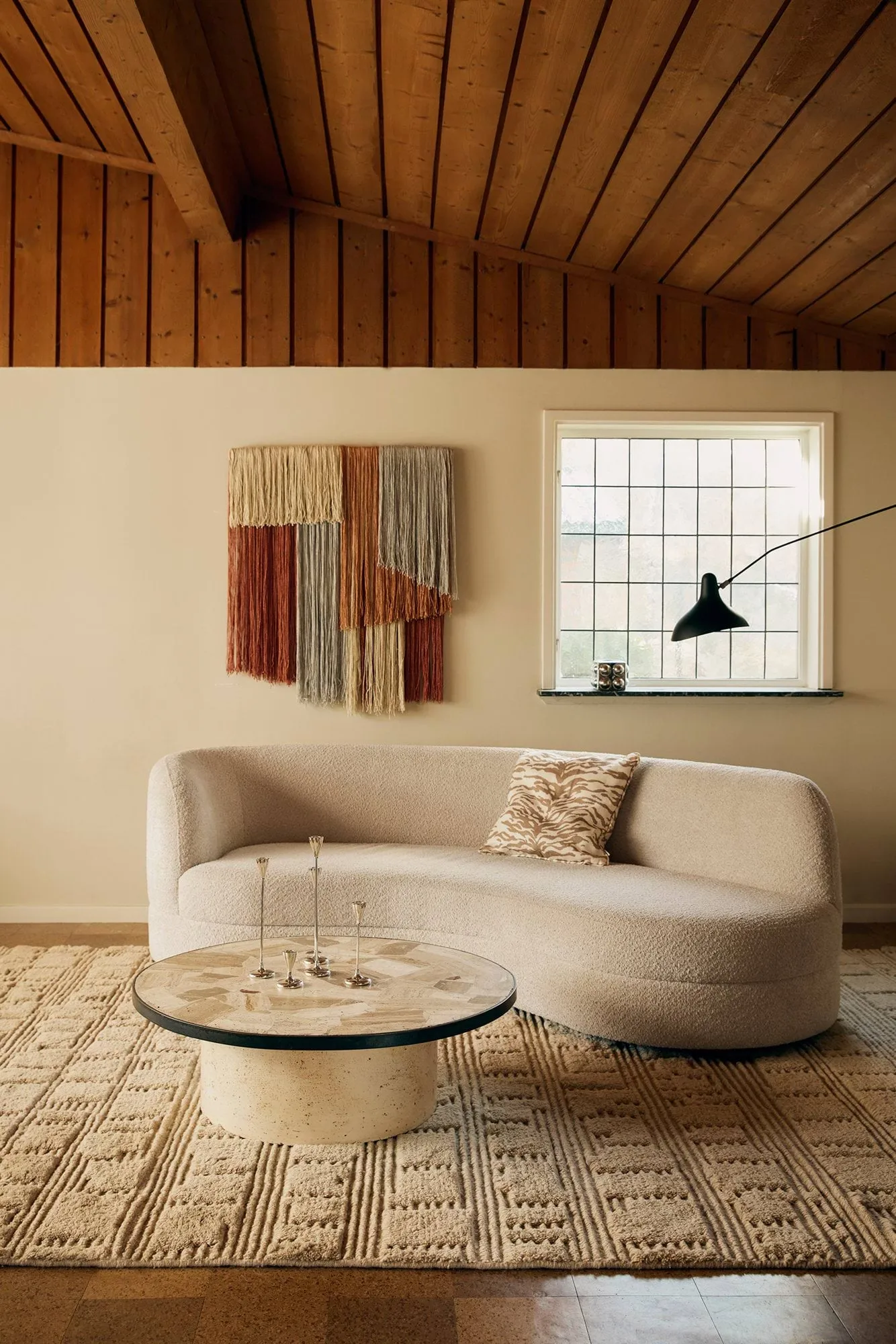 Lydahl ullmatta, Beige, 200x300 cm Tinted
