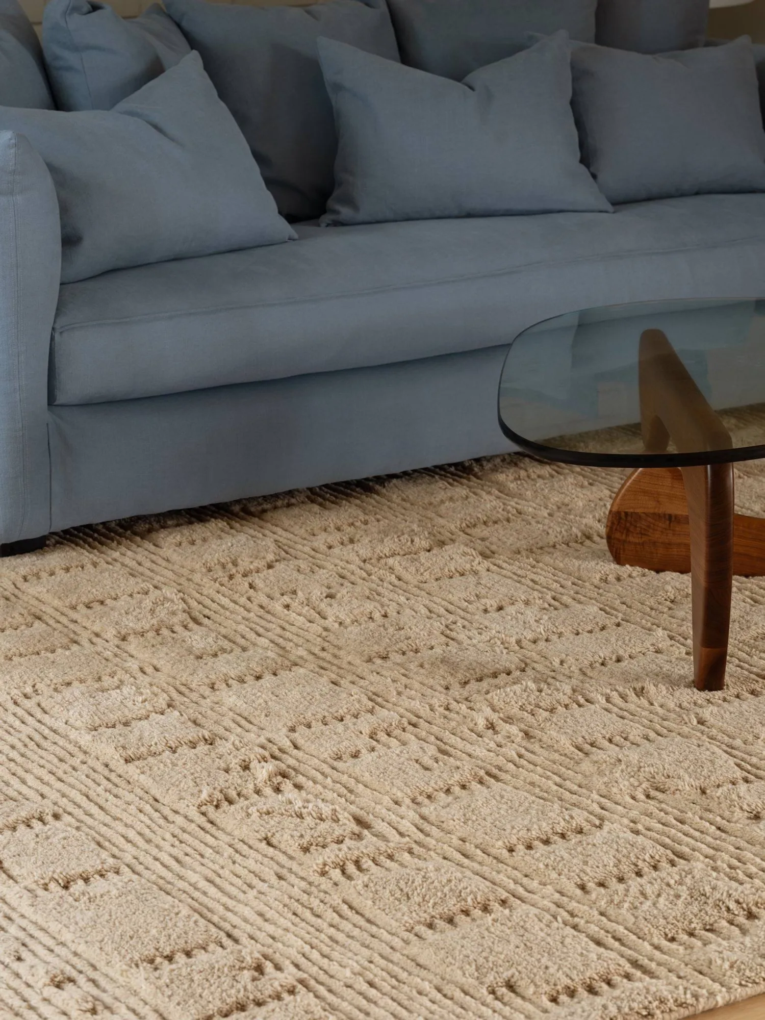 Lydahl ullmatta, Beige, 250x350 cm Tinted