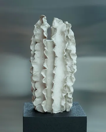 Melera vas - Beige, 33x16 cm - Tinted