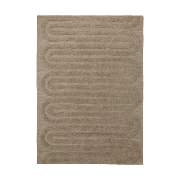 Riklund ullmatta 160x230 cm - Beige-melange - Tinted