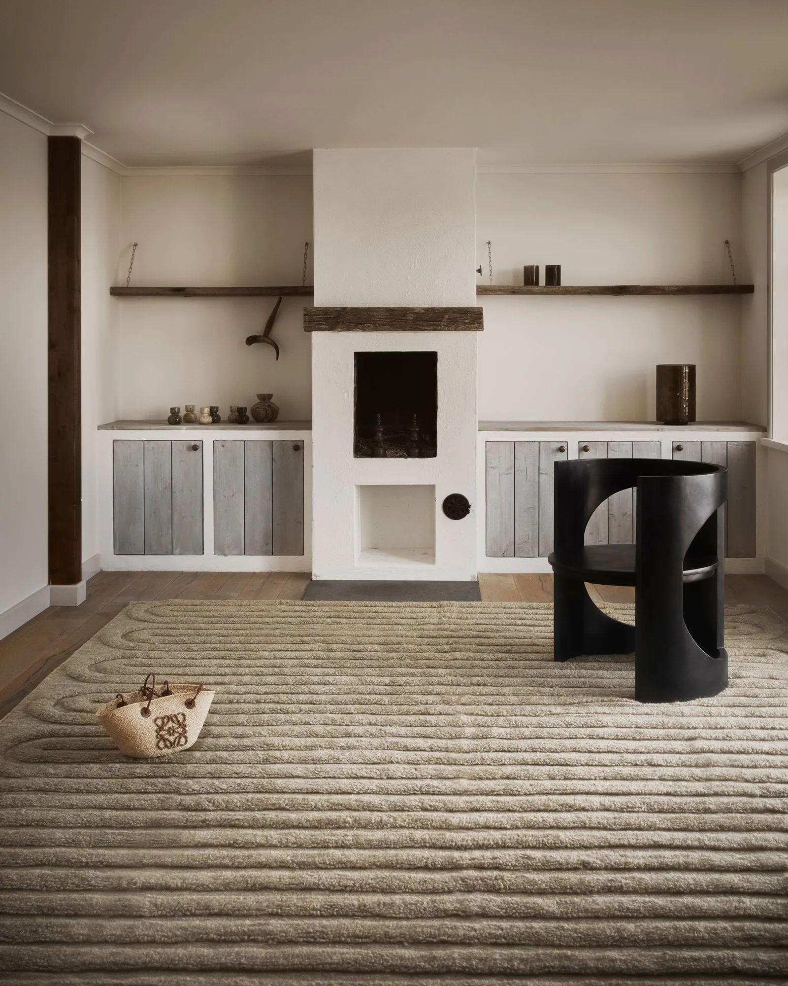 Riklund ullmatta, Beige-melange, 250x350 cm Tinted