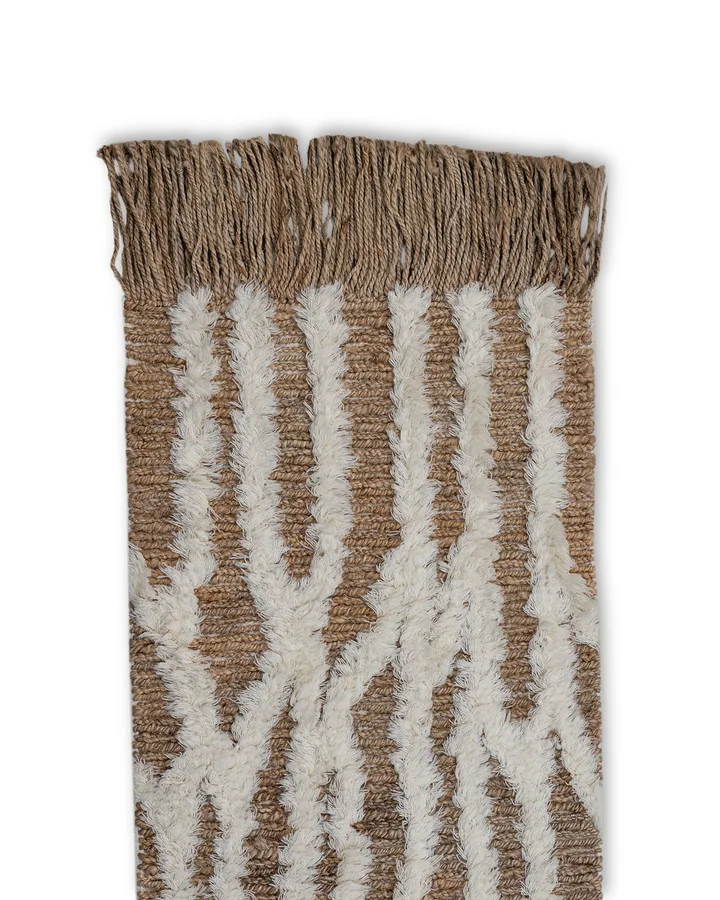 Wahl gångmatta jute 80x300 cm - Brown-offwhite - Tinted