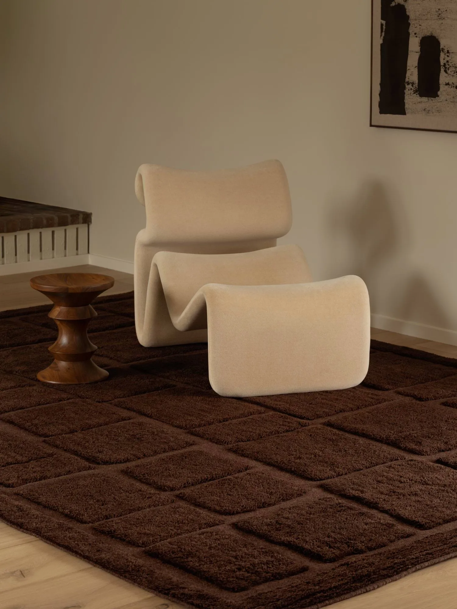 Wandel ullmatta, Brown, 200x300 cm Tinted