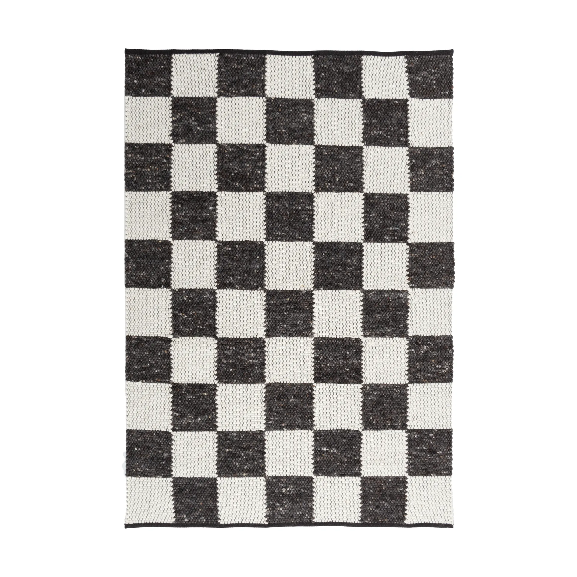 Gotland Design matta Special Edition, Anthracite-white nr. 2428, 200x200 cm Tisca