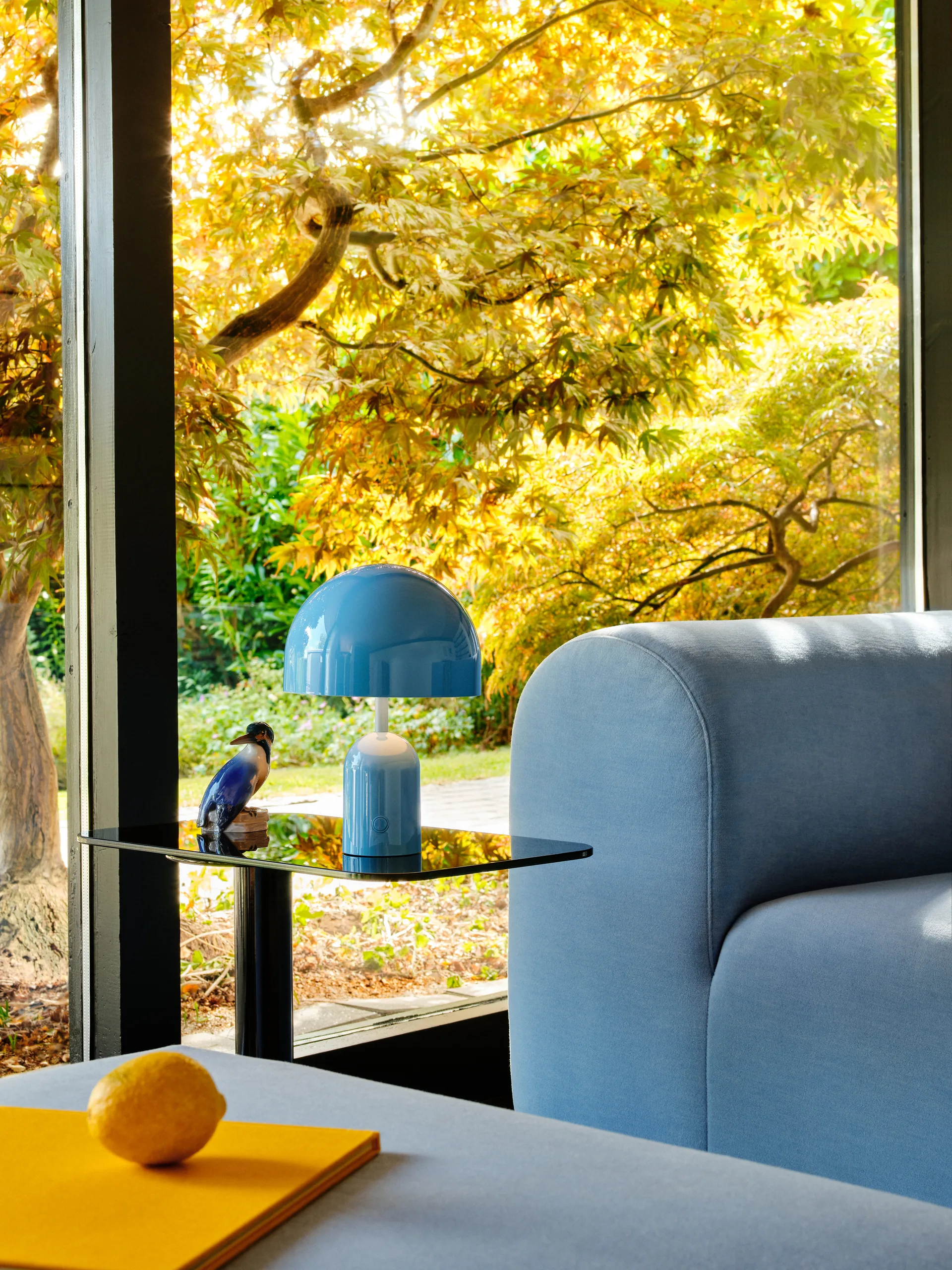 Bell Portabel LED bordslampa 28 cm, Baby Blue (blå) Tom Dixon