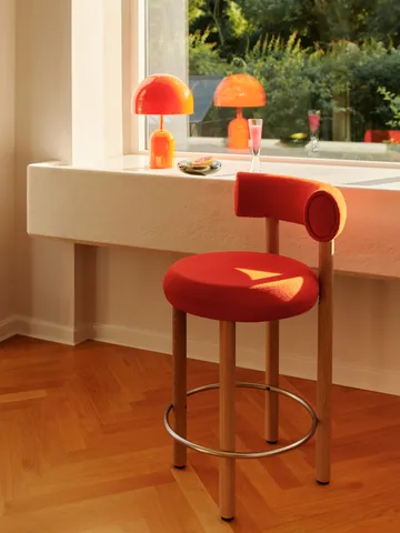 Bell Portabel LED bordslampa 28 cm - Fluoro (röd) - Tom Dixon